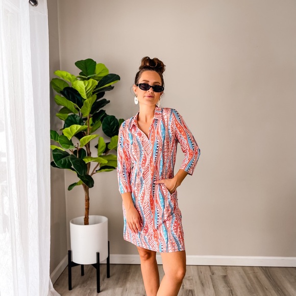 Colorful Patterned Dress - Picture 2 of 5